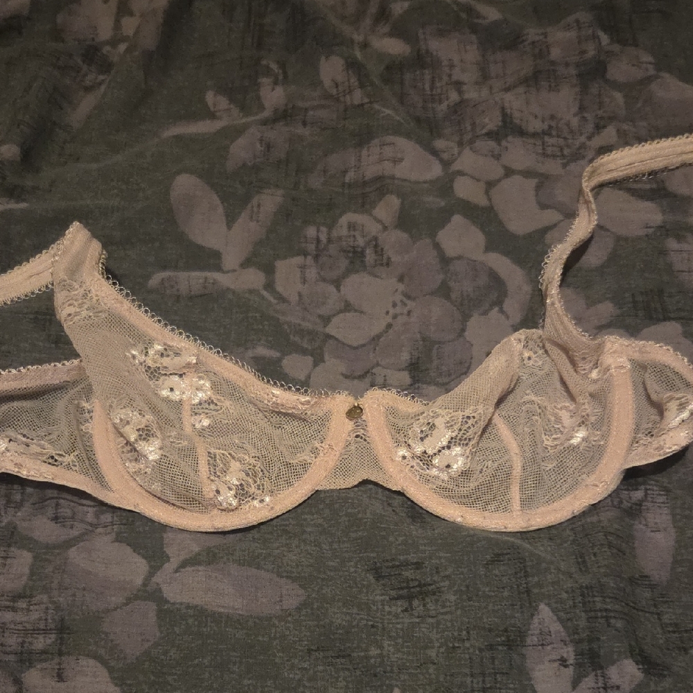 Adore Me Delicate Lace Bra in Cream